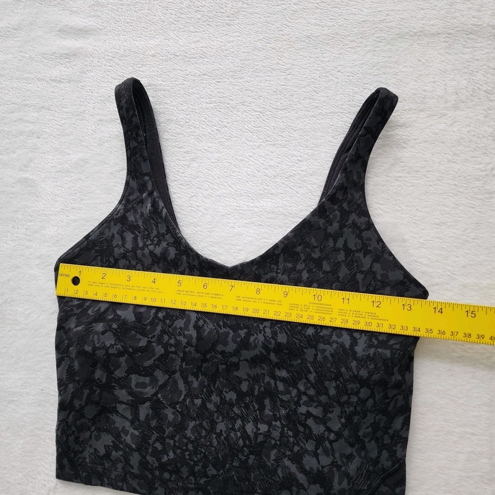 Lululemon Align Tank Wild Thing Dot‎ Size 6 Camo Deep Coal Multi Black Gray Top - Picture 11 of 14